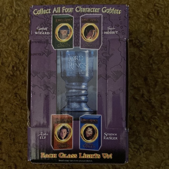 Lord of the Rings glass goblet’s collection Frodo the Hobbit - Picture 4 of 5